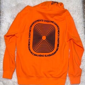 Overtime hoodie men’s small orange and black